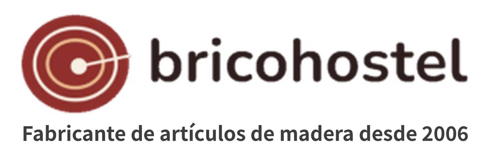 Logotipo de Bricohostel, fabricante de artículos de madera desde 2006